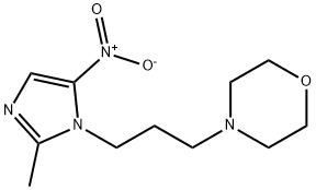 Morpholine, 4-[3-(2-methyl-5-nitro-1H-imidazol-1-yl)propyl]- Structure