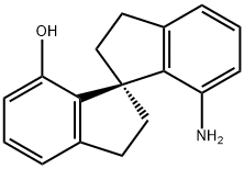1,1'-Spirobi[1H-inden]-7-ol, 7'-amino-2,2',3,3'-tetrahydro-, (1R)- Structure