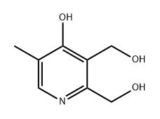 (4-羟基-5-甲基吡啶-2,3-二基)二甲醇, 221624-94-8, 结构式