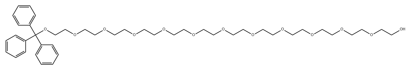 十二甘醇单三苯甲基醚 结构式