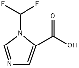 1-(二氟甲基)-1H-咪唑-5-羧酸 结构式