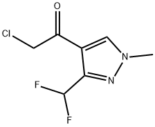 2-氯-1-(3-(二氟甲基)-1-甲基-1H吡唑-4-基)乙-1-酮, 2219375-80-9, 结构式