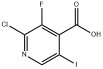 2-chloro-3-fluoro-5-iodopyridine-4-carboxylic acid Structure