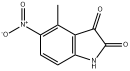 4-methyl-5-nitro-2,3-dihydro-1H-indole-2,3-dione Struktur