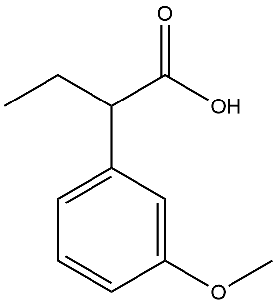 Benzeneacetic acid, α-ethyl-3-methoxy-,222191-16-4,结构式