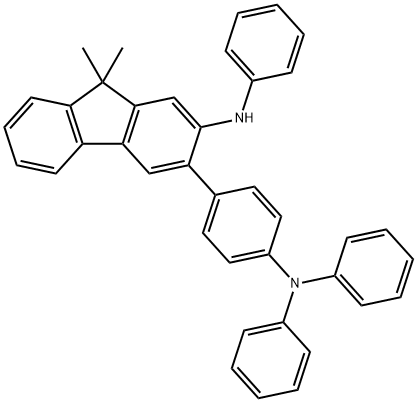 3-(4-(DIPHENYLAMINO)PHENYL)-9,9-DIMETHYL-N-PHENYL-9H-FLUOREN-2-AMINE 结构式