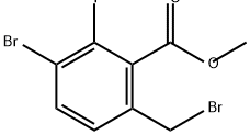 Benzoic acid, 3-bromo-6-(bromomethyl)-2-fluoro-, methyl ester,2222136-42-5,结构式