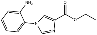 Ethyl 1-(2-aminophenyl)imidazole-4-carboxylate 结构式