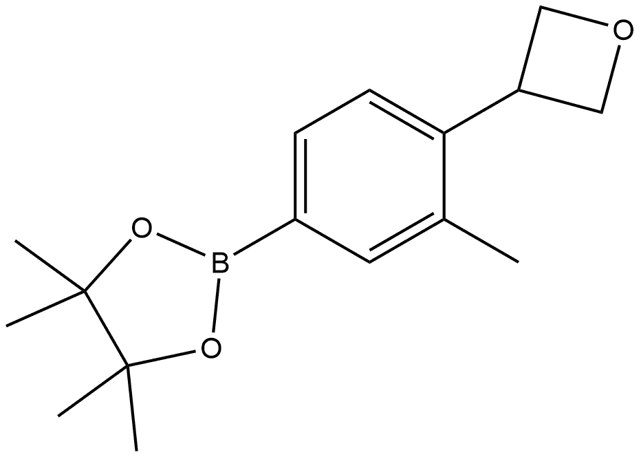 4,4,5,5-Tetramethyl-2-[3-methyl-4-(3-oxetanyl)phenyl]-1,3,2-dioxaborolane Structure