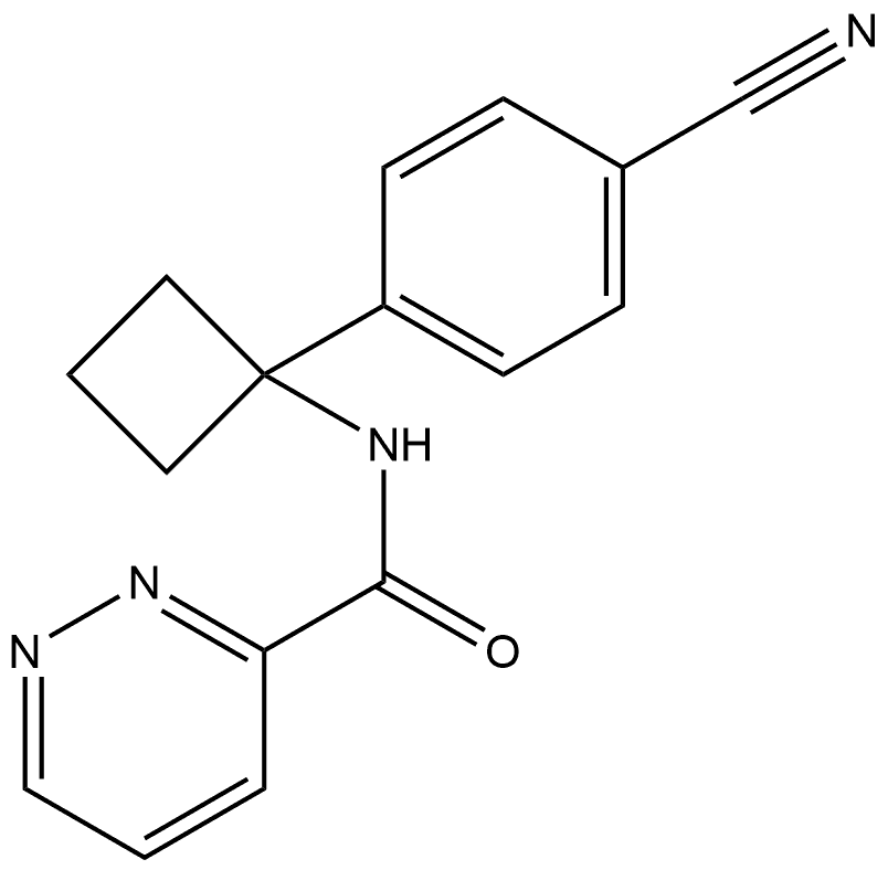 N-(1-(4-氰基苯基)环丁基)哒嗪-3-甲酰胺, 2224081-87-0, 结构式