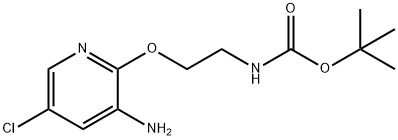 Carbamic acid, N-[2-[(3-amino-5-chloro-2-pyridinyl)oxy]ethyl]-, 1,1-dimethylethyl ester 结构式