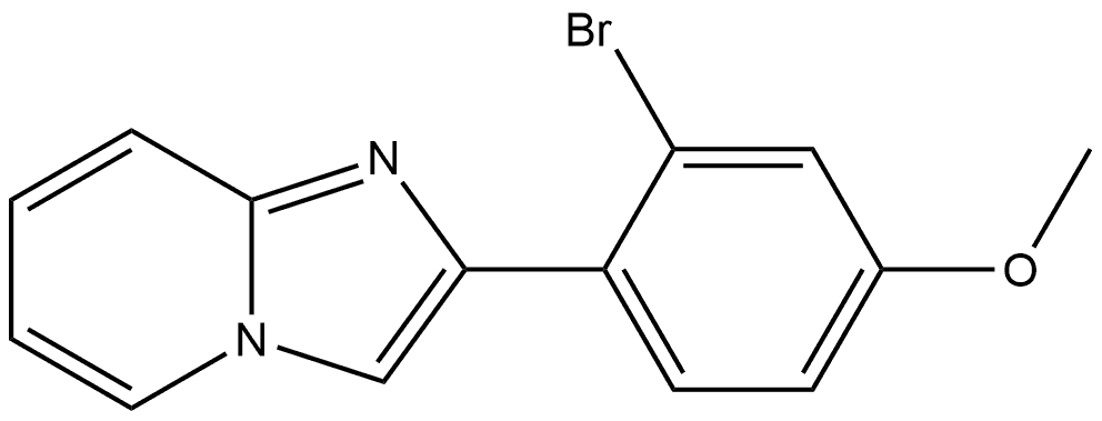 2-(2-溴-4-甲氧基苯基)咪唑并[1,2-A]吡啶, 2225703-72-8, 结构式