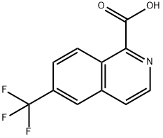 1-Isoquinolinecarboxylic acid, 6-(trifluoromethyl)- Struktur
