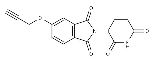 1H-Isoindole-1,3(2H)-dione, 2-(2,6-dioxo-3-piperidinyl)-5-(2-propyn-1-yloxy)- Structure