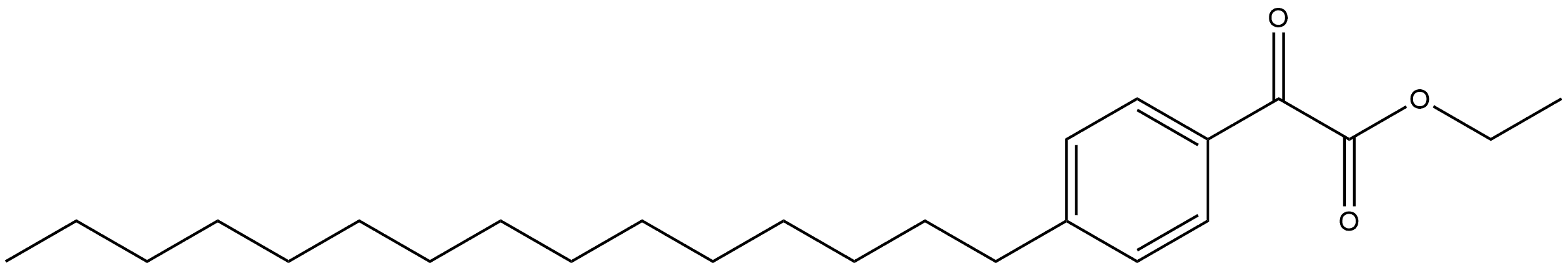 Benzeneacetic acid, α-oxo-4-pentadecyl-, ethyl ester Structure