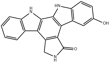 6,7,12,13-Tetrahydro-3-hydroxy-5H-indolo[2,3-a]pyrrolo[3,4-c]carbazol-5-one 结构式