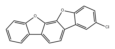 Benzo[2,1-b:3,4-b']bisbenzofuran, 3-chloro- Structure
