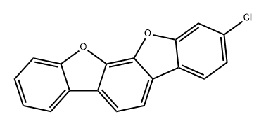Benzo[2,1-b:3,4-b']bisbenzofuran, 2-chloro- Structure