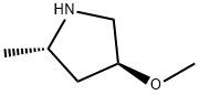 Pyrrolidine, 4-methoxy-2-methyl-, (2S,4S)- Structure