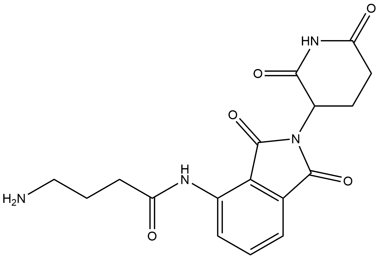 沙利度胺-4-氨酰-丙胺 结构式