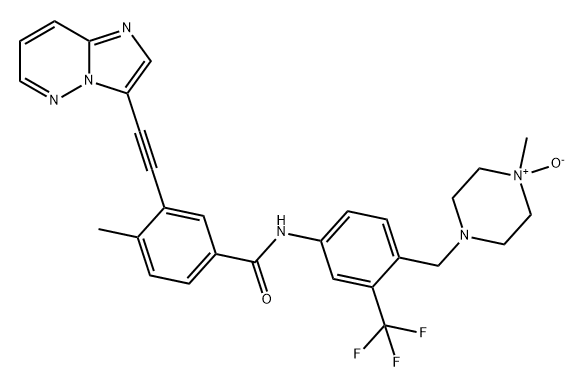 泊那替尼-N氧化物, 2227480-51-3, 结构式