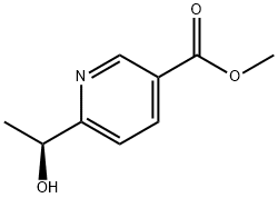 methyl 6-[(1S)-1-hydroxyethyl]pyridine-3-carboxylate 结构式