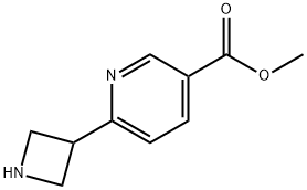 3-Pyridinecarboxylic acid, 6-(3-azetidinyl)-, methyl ester 结构式