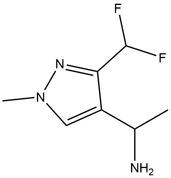 1-(3-(二氟甲基)-1-甲基-1H吡唑-4-基)乙-1-胺, 2228381-11-9, 结构式