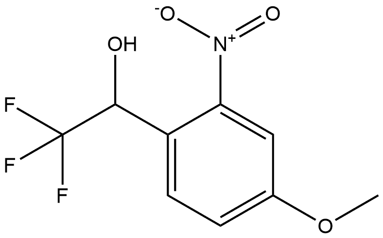 2,2,2-三氟-1-(4-甲氧基-2-硝基苯基)乙醇, 2228565-35-1, 结构式