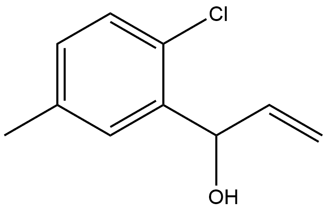 2-Chloro-α-ethenyl-5-methylbenzenemethanol,2228642-46-2,结构式