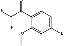 Ethanone, 1-(4-bromo-2-methoxyphenyl)-2,2-difluoro- Struktur