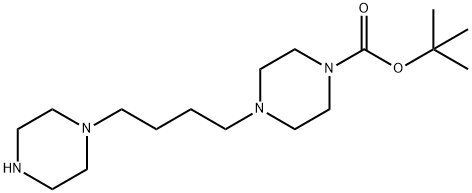 tert-butyl
4-[4-(piperazin-1-yl)butyl]piperazine-1-carboxylate Structure