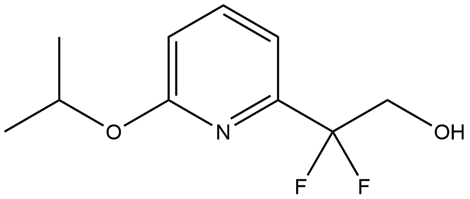 2,2-Difluoro-2-(6-isopropoxypyridin-2-yl)ethanol 结构式
