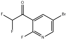 1-(5-Bromo-2-fluoropyridin-3-yl)-2,2-difluoroethanone Struktur
