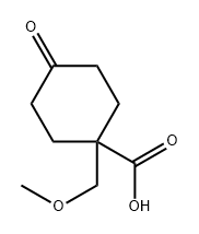 1-(甲氧基甲基)-4-氧代环己烷羧酸 结构式