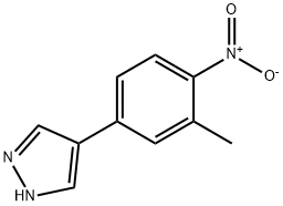 1H-Pyrazole, 4-(3-methyl-4-nitrophenyl)- 结构式