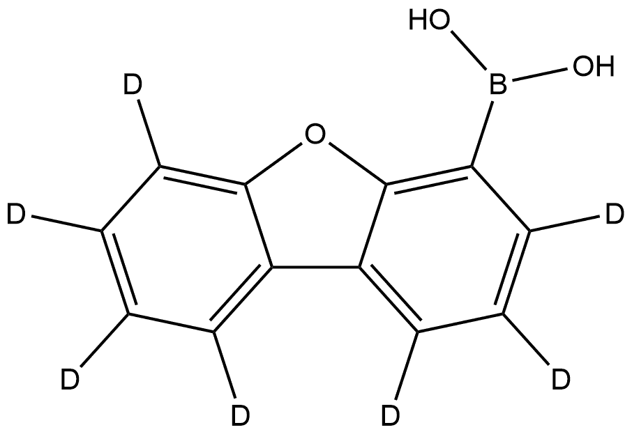 B-(4-Dibenzofuranyl-1,2,3,6,7,8,9-d7)boronic acid Structure