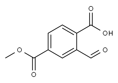 2-甲酰基-4-(甲氧羰基)苯甲酸2-甲酰基-4-(甲氧羰基)苯甲酸,2230608-24-7,结构式