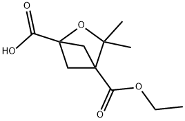 4-(ethoxycarbonyl)-3,3-dimethyl-2-oxabicyclo[2.1.1]hexane-1-carboxylic acid 结构式