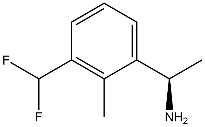 (R)-1-(3-(二氟甲基)-2-甲基苯基)乙烷-1-胺, 2230840-56-7, 结构式