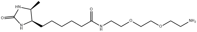 Desthiobiotin-PEG2-Amine Structure