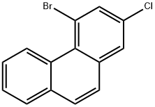 Phenanthrene, 4-bromo-2-chloro- Structure