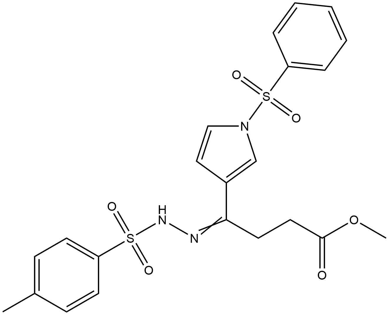 1H-Pyrrole-3-butanoic acid, γ-[2-[(4-methylphenyl)sulfonyl]hydrazinylidene]-1-(phenylsulfonyl)-, methyl ester