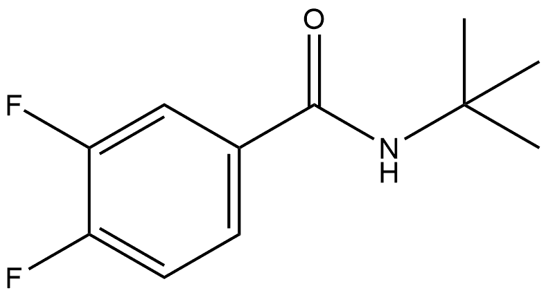 N-(1,1-Dimethylethyl)-3,4-difluorobenzamide Structure