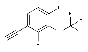 Benzene, 1-ethynyl-2,4-difluoro-3-(trifluoromethoxy)- Struktur