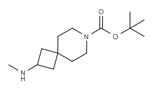 7-Azaspiro[3.5]nonane-7-carboxylic acid, 2-(methylamino)-, 1,1-dimethylethyl ester Structure