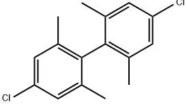 1,1'-Biphenyl, 4,4'-dichloro-2,2',6,6'-tetramethyl- Struktur