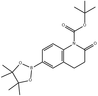 1(2H)-Quinolinecarboxylic acid, 3,4-dihydro-2-oxo-6-(4,4,5,5-tetramethyl-1,3,2-dioxaborolan-2-yl)-, 1,1-dimethylethyl ester,2241054-71-5,结构式