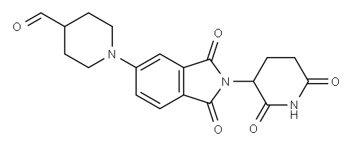 1-(2-(2,6-二氧哌啶-3-基)-1,3-二氧异吲哚啉-5-基)哌啶-4-甲醛, 2241315-66-0, 结构式