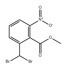 Benzoic acid, 2-(dibromomethyl)-6-nitro-, methyl ester Structure